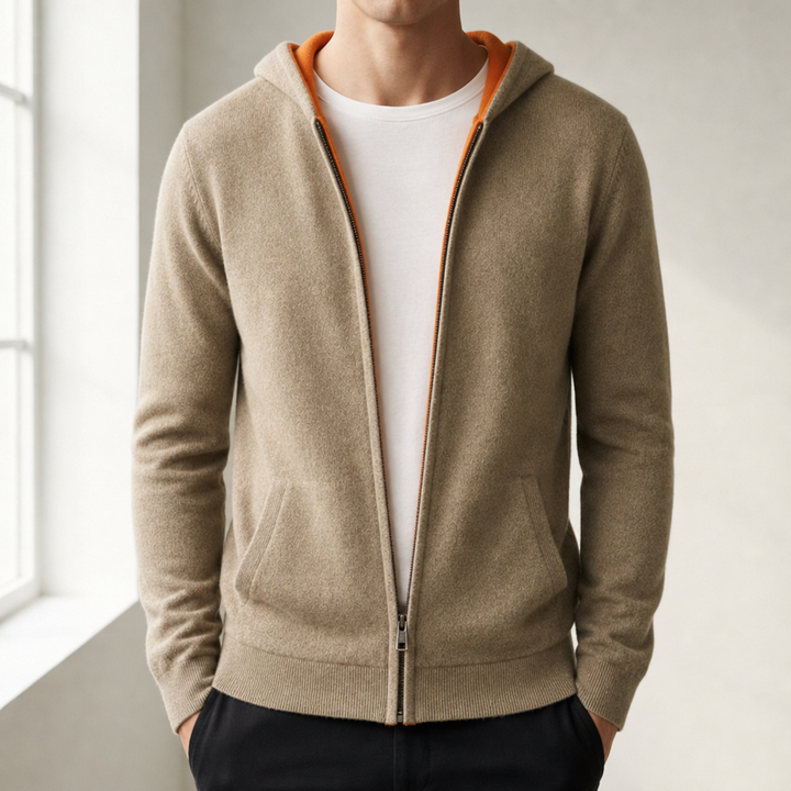 Emerson | Reversible Cashmere Hoodie