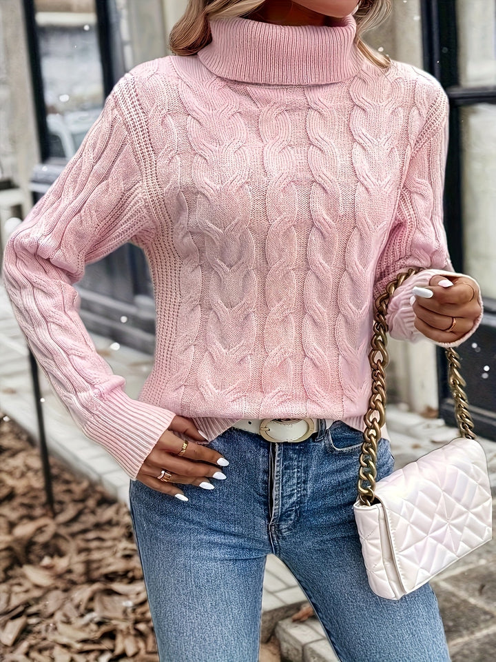 Noelani | Cable-Knit Turtleneck Sweater