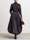 Josephine Blair | High Neck Sweater Maxi Dress