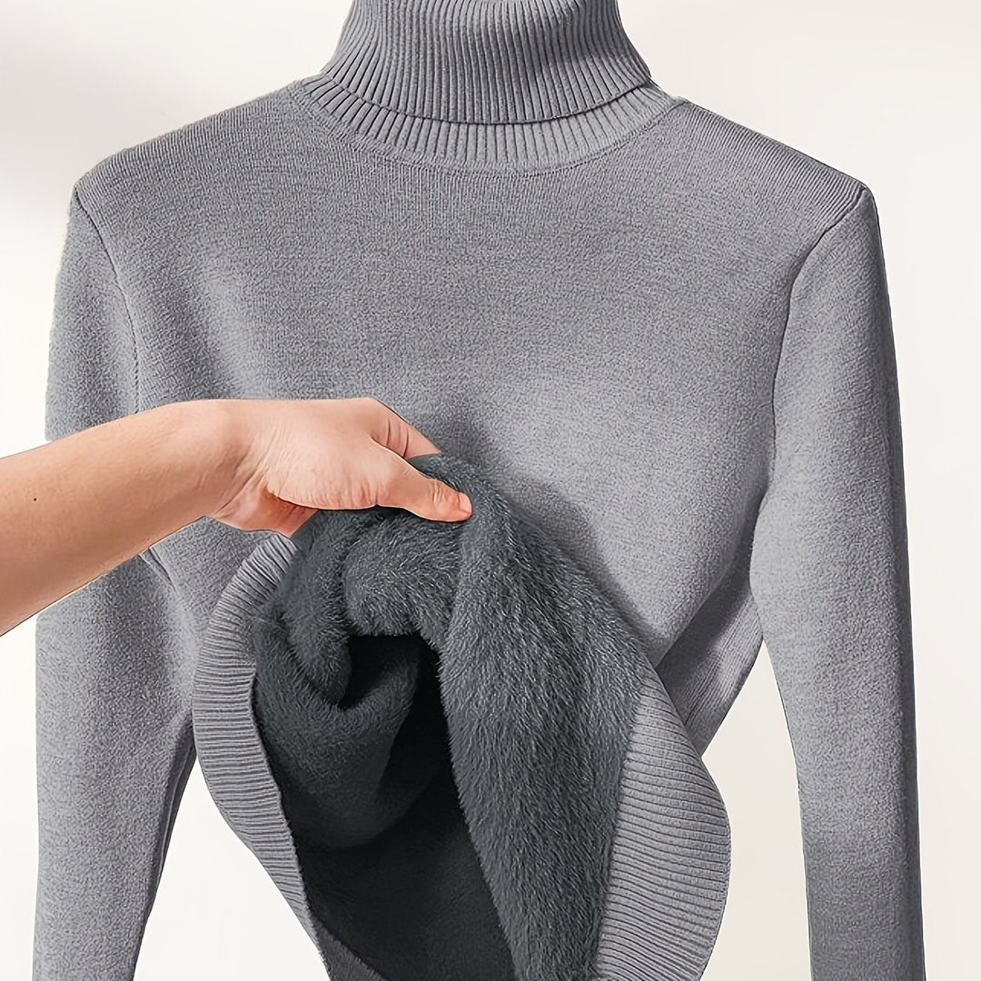 Selena | Ribbed Turtleneck Sweater