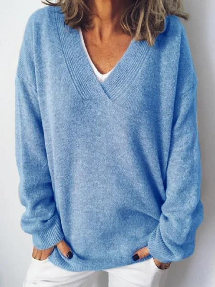Adalyn | V-Neck Cashmere Pullover