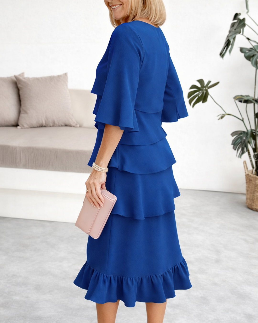 Patricia | Elegant Tiered Ruffle Dress