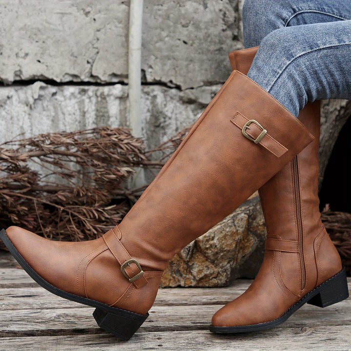 Abigail | Classic Riding Style Black Boots