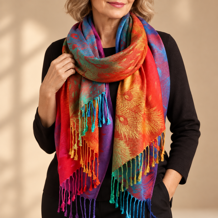 Isabella Rae | Soft-Touch Gradient Fringe Scarf