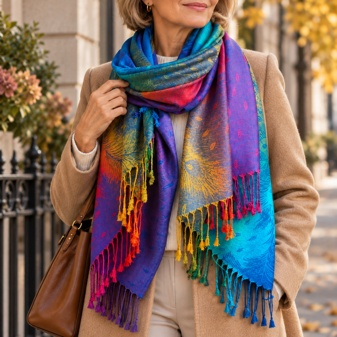 Isabella Rae | Soft-Touch Gradient Fringe Scarf