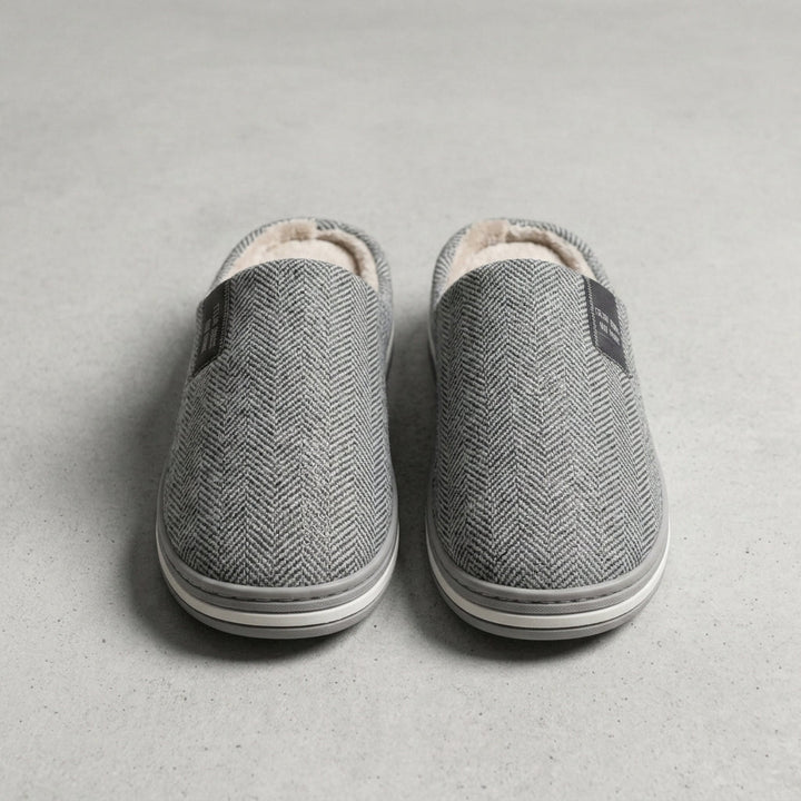 Beatrix | Herringbone Fleece Slippers