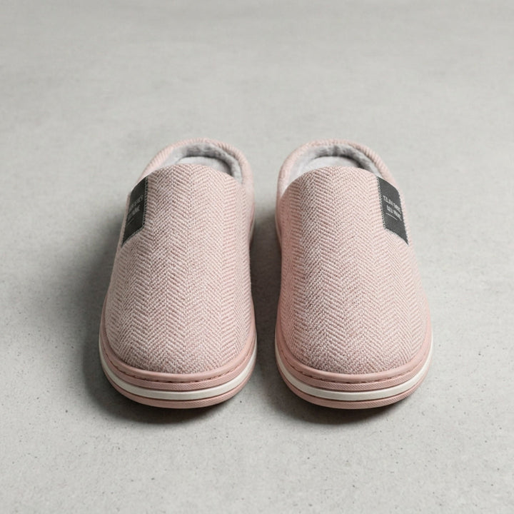 Beatrix | Herringbone Fleece Slippers