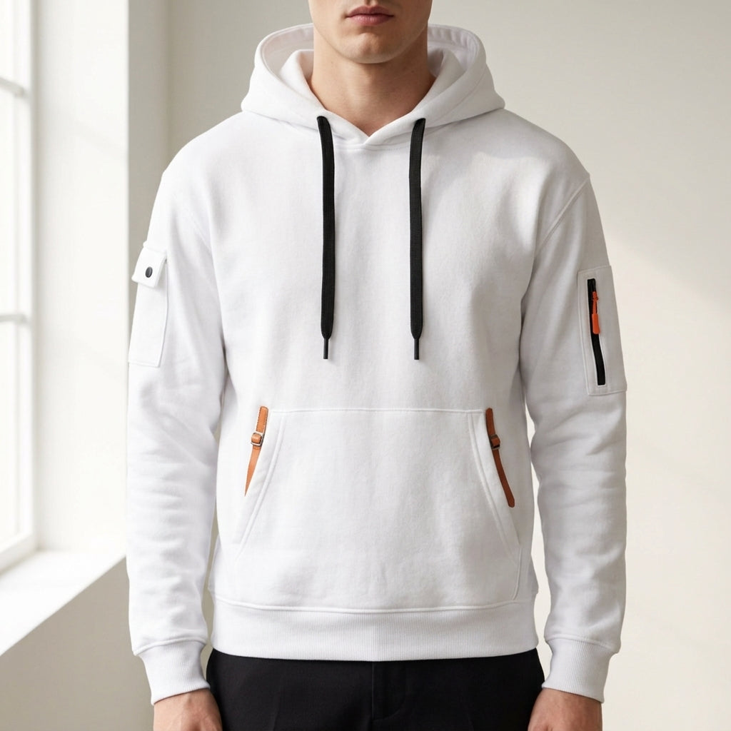 Julian | Quarter-Zip Hoodie with Zipper Pockets