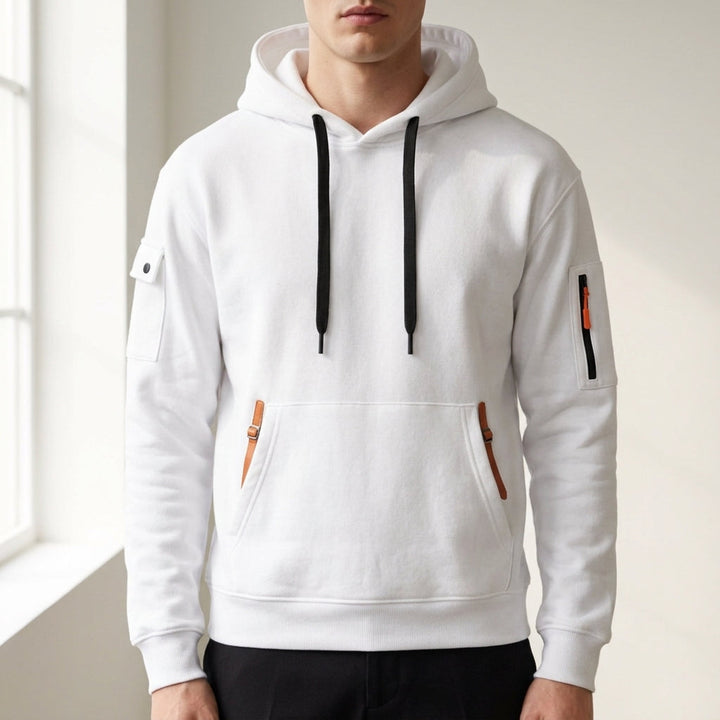Julian | Quarter-Zip Hoodie with Zipper Pockets