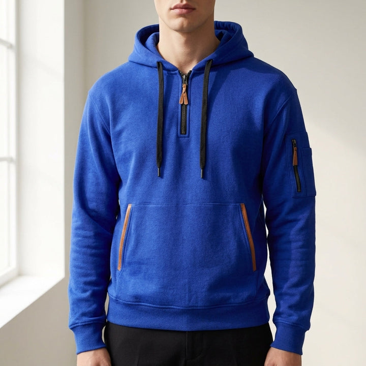 Julian | Quarter-Zip Hoodie with Zipper Pockets