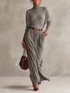 Rosalind Thea | Turtleneck Batwing Wrap Sweater Dress