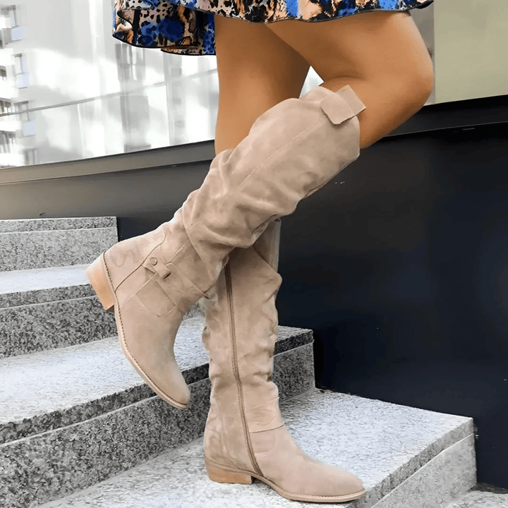 Odalys | Suede Knee Boots
