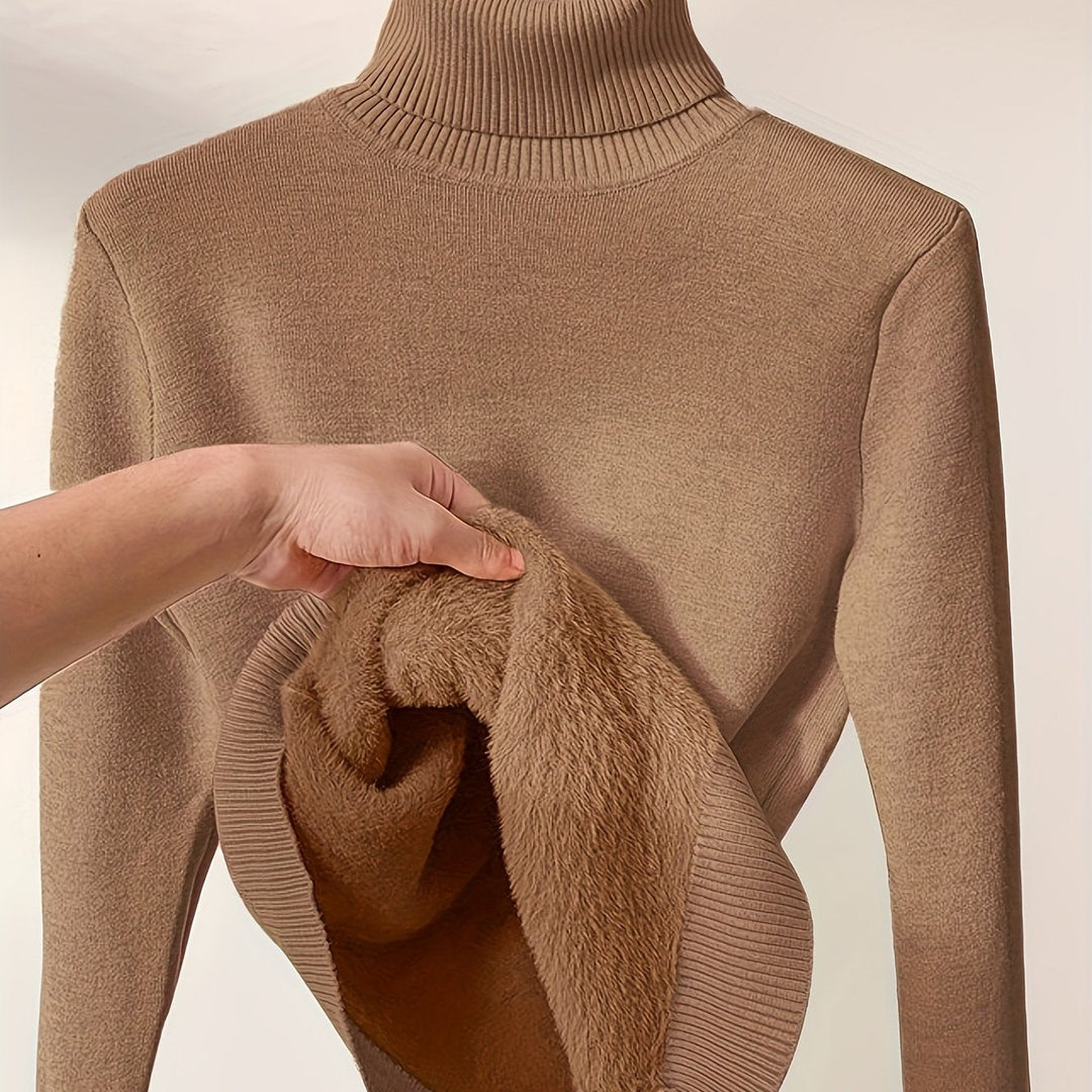 Selena | Ribbed Turtleneck Sweater