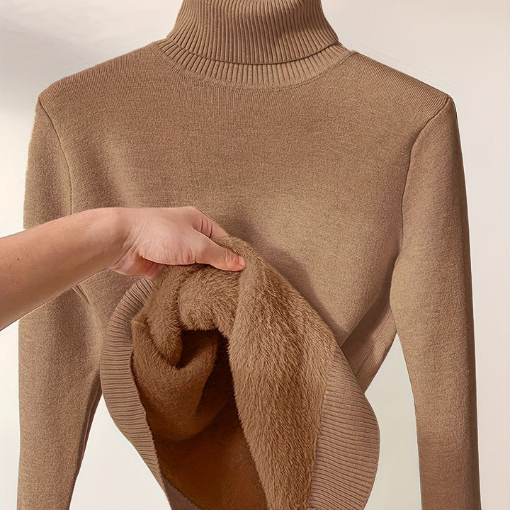 Selena | Ribbed Turtleneck Sweater