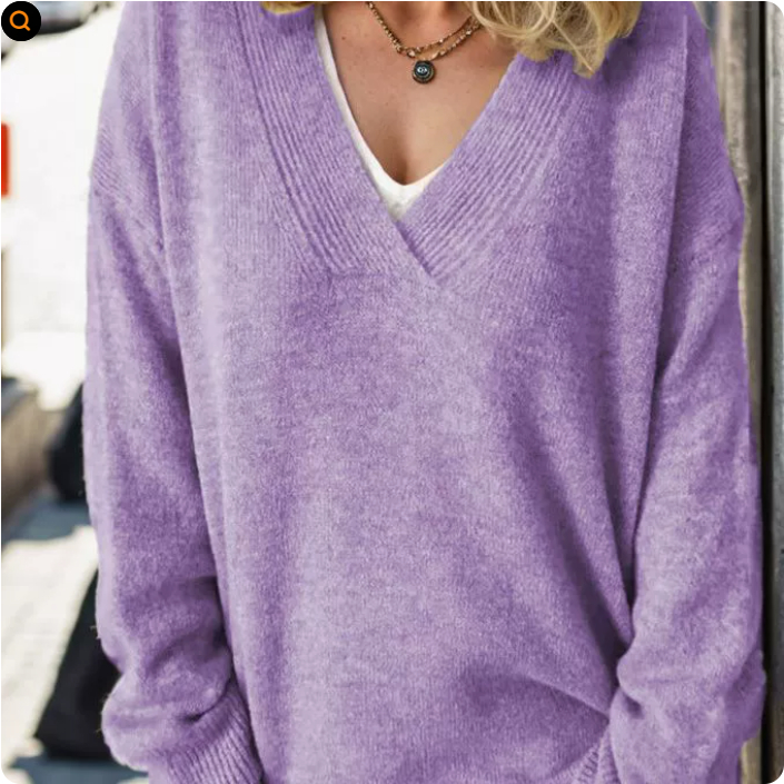 Adalyn | V-Neck Cashmere Pullover