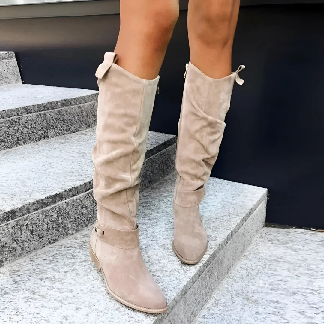 Odalys | Suede Knee Boots