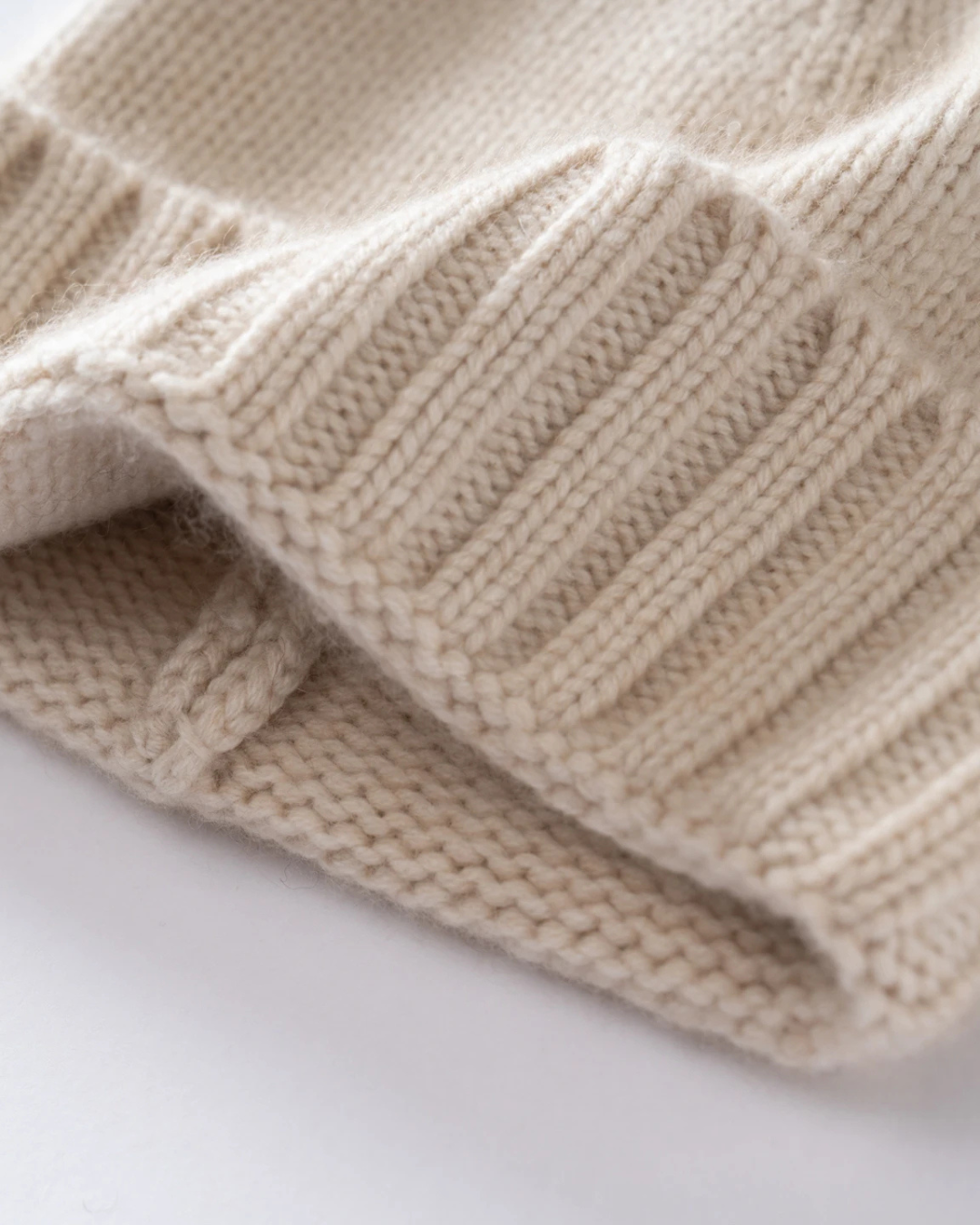 Winston | 100% Cashmere Rib-Knit Beanie