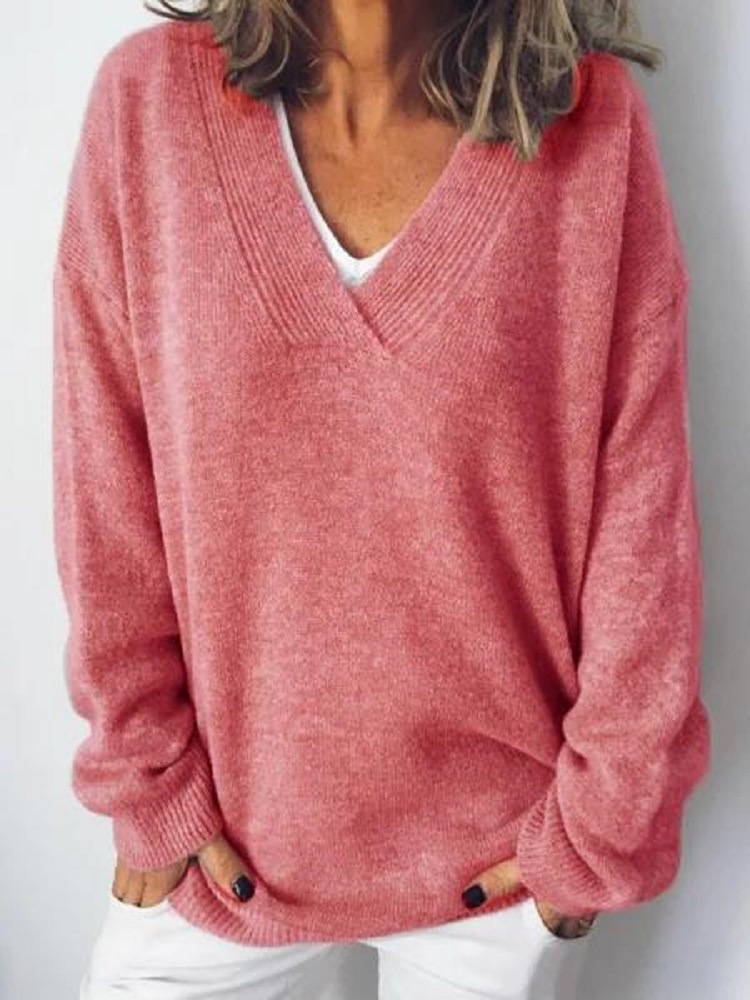 Adalyn | V-Neck Cashmere Pullover