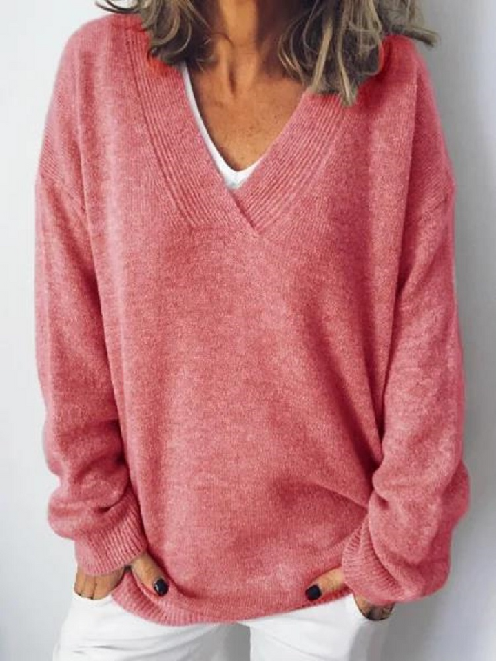 Adalyn | V-Neck Cashmere Pullover