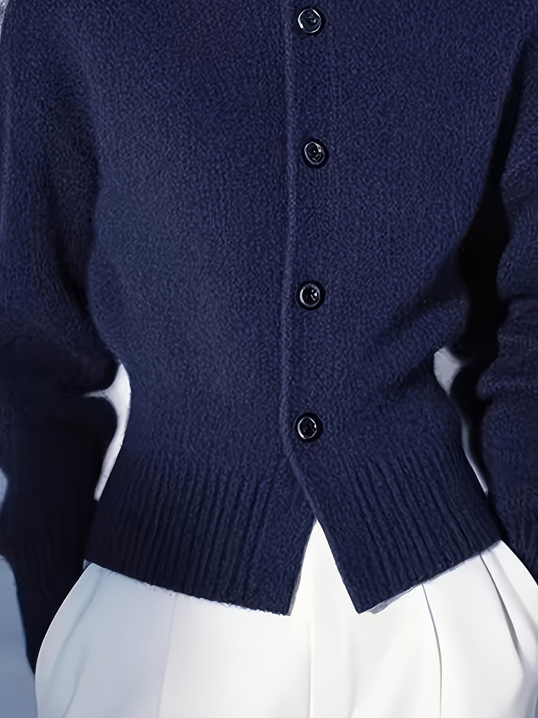 Morgan | Button-Up High-Neck Cardigan Sweater