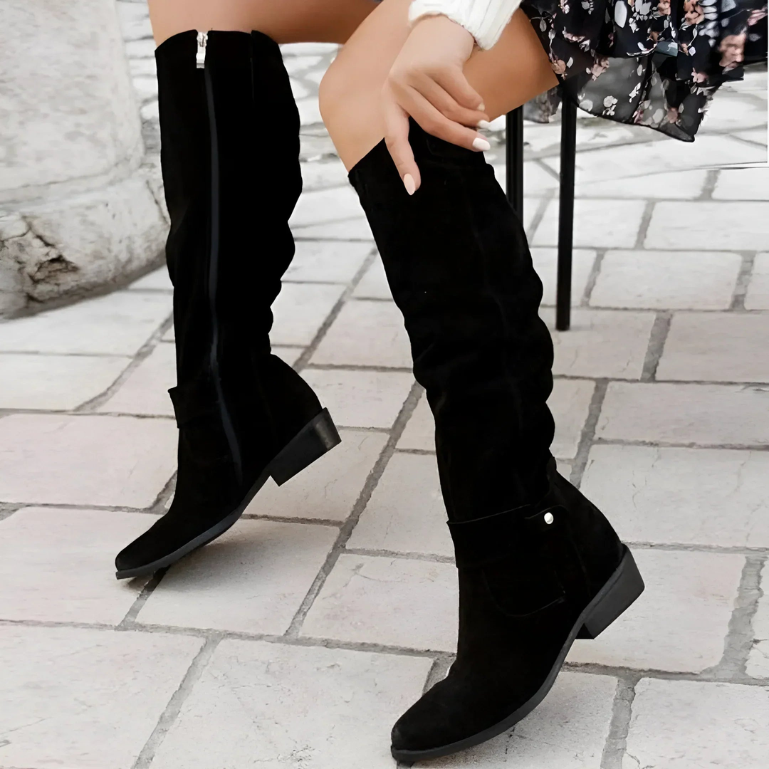 Odalys | Suede Knee Boots