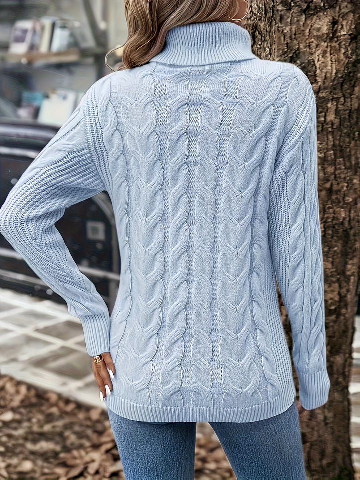 Noelani | Cable-Knit Turtleneck Sweater