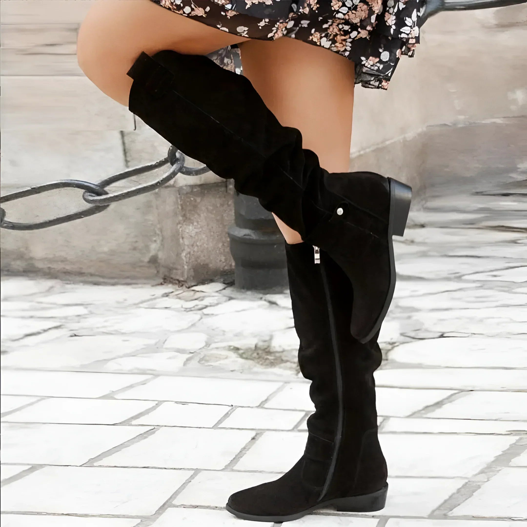 Odalys | Suede Knee Boots