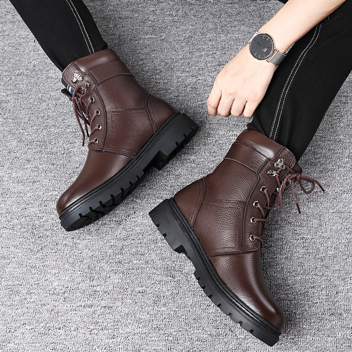 Peyton | Rugged Cold-Weather Black Boots