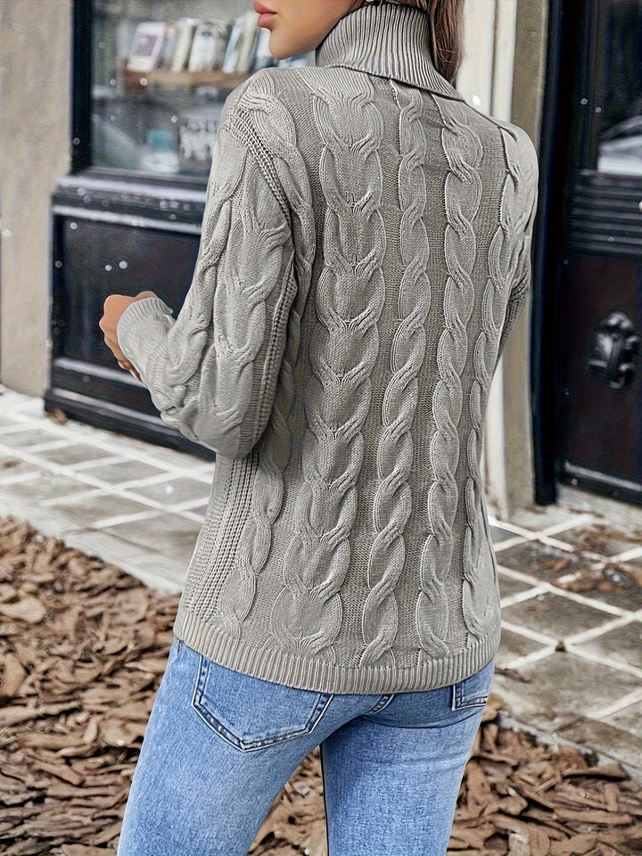 Noelani | Cable-Knit Turtleneck Sweater