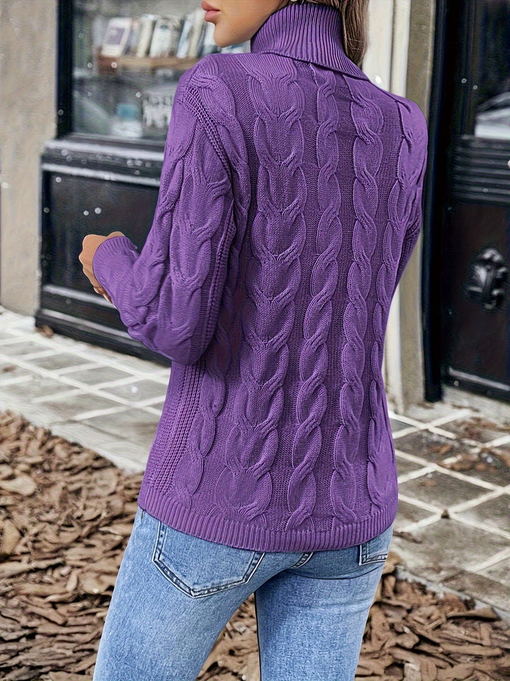 Noelani | Cable-Knit Turtleneck Sweater