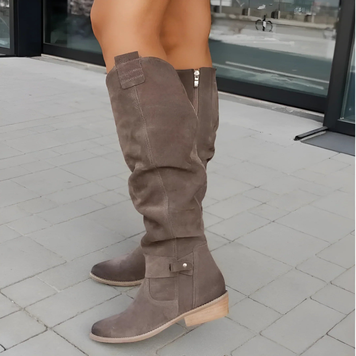 Odalys | Suede Knee Boots