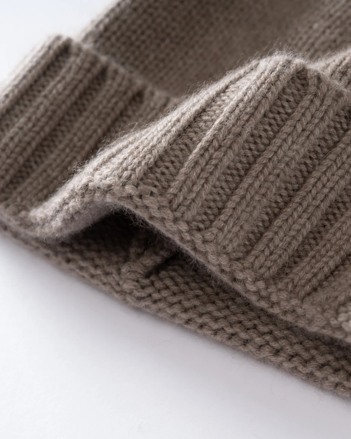 Winston | 100% Cashmere Rib-Knit Beanie