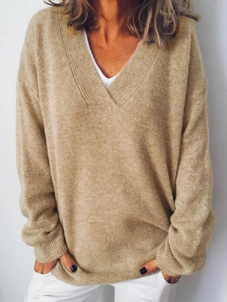 Adalyn | V-Neck Cashmere Pullover