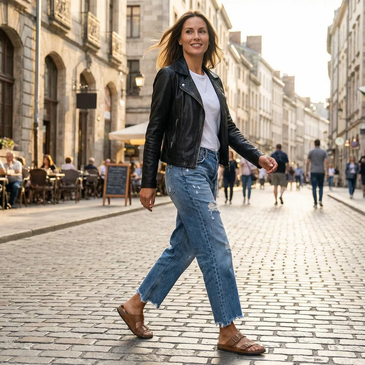 Isabelle Grace | High-Rise Cropped Straight Leg Mom Jeans