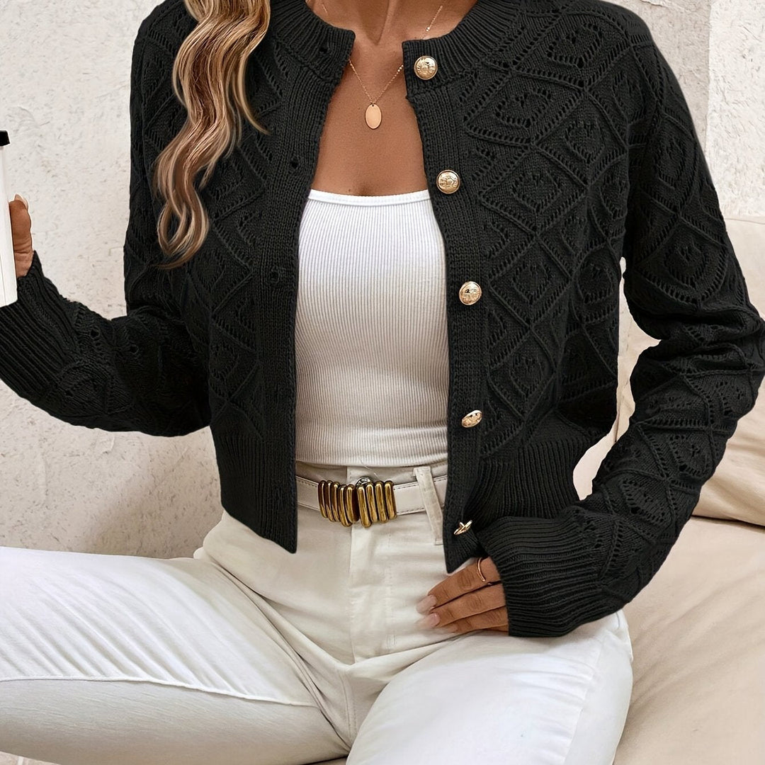 Taylor | Textured Button-Front Cardigan Sweater