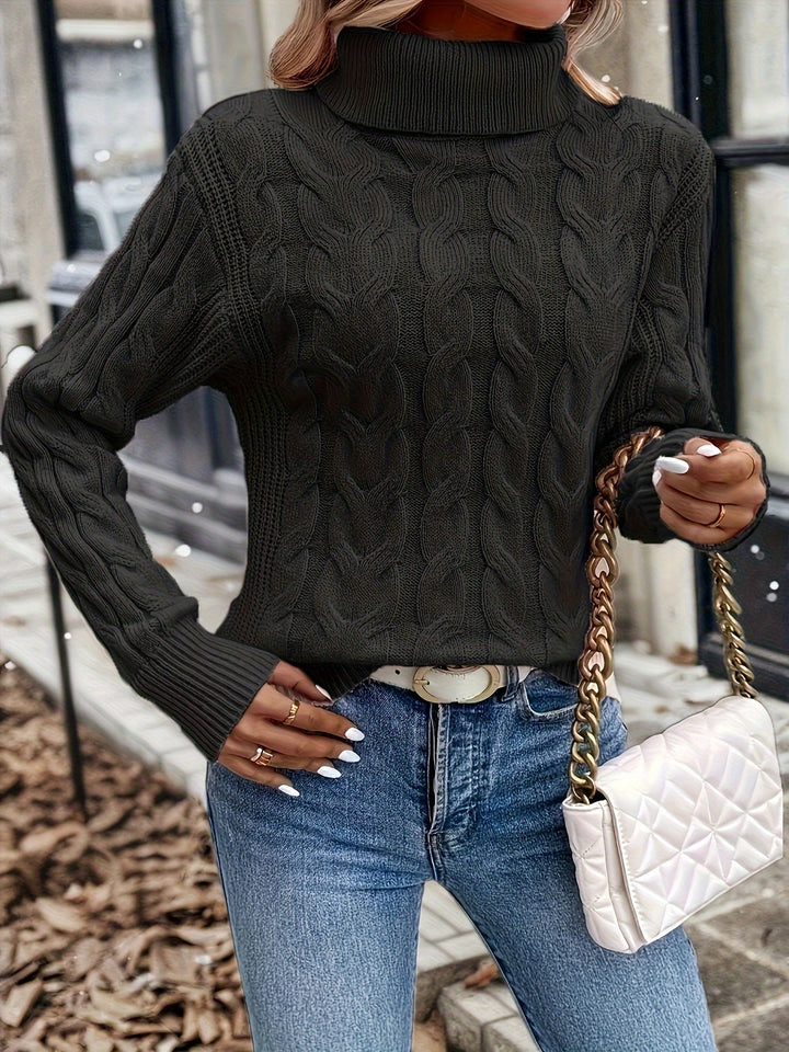 Noelani | Cable-Knit Turtleneck Sweater