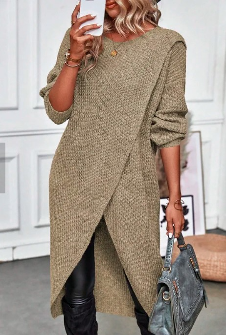 Lauren | Long Knit Sweater Dress for Women