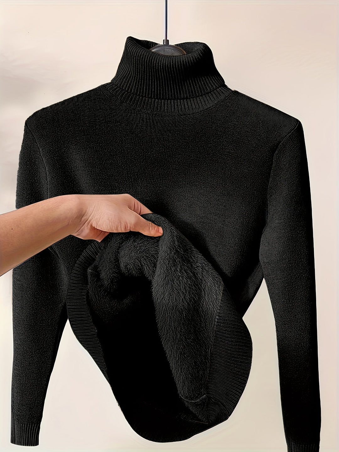 Selena | Ribbed Turtleneck Sweater