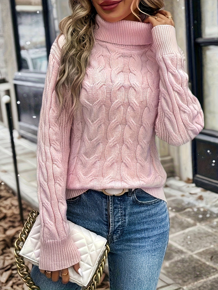 Noelani | Cable-Knit Turtleneck Sweater