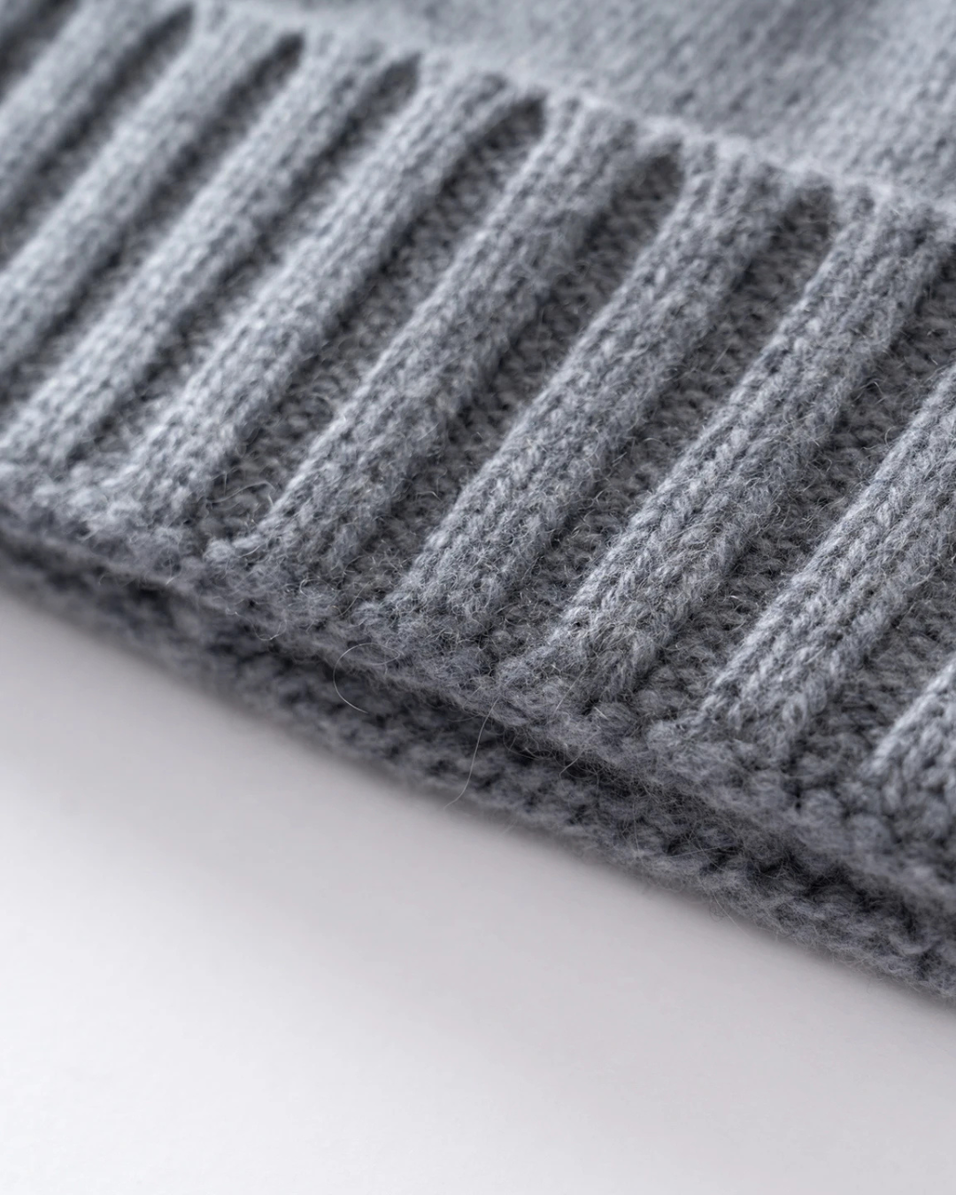 Winston | 100% Cashmere Rib-Knit Beanie