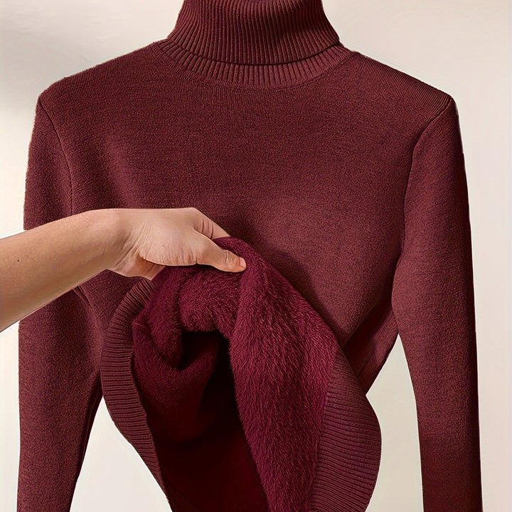 Selena | Ribbed Turtleneck Sweater