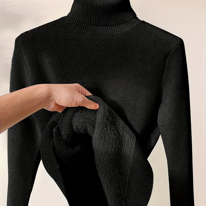 Selena | Ribbed Turtleneck Sweater