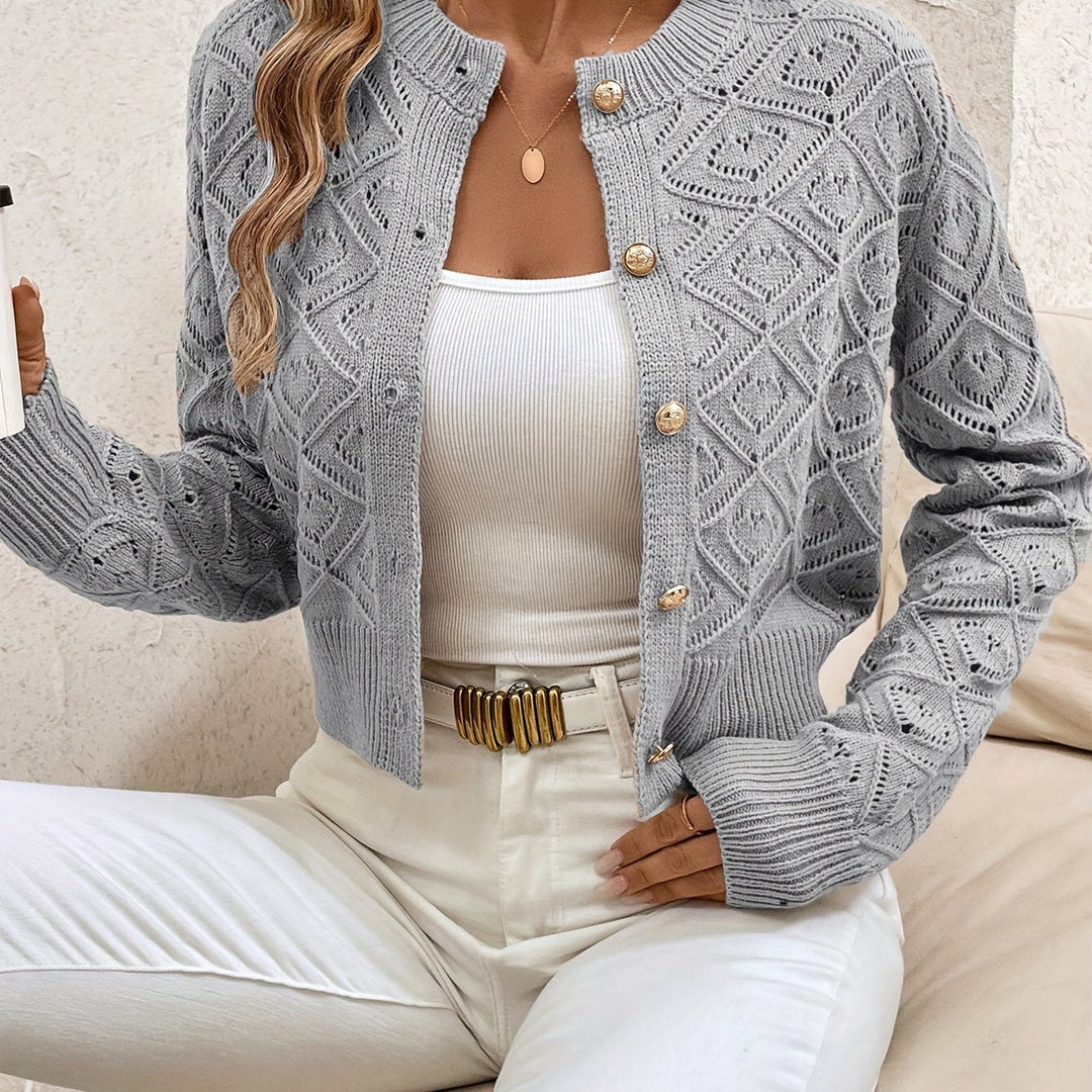 Taylor | Textured Button-Front Cardigan Sweater