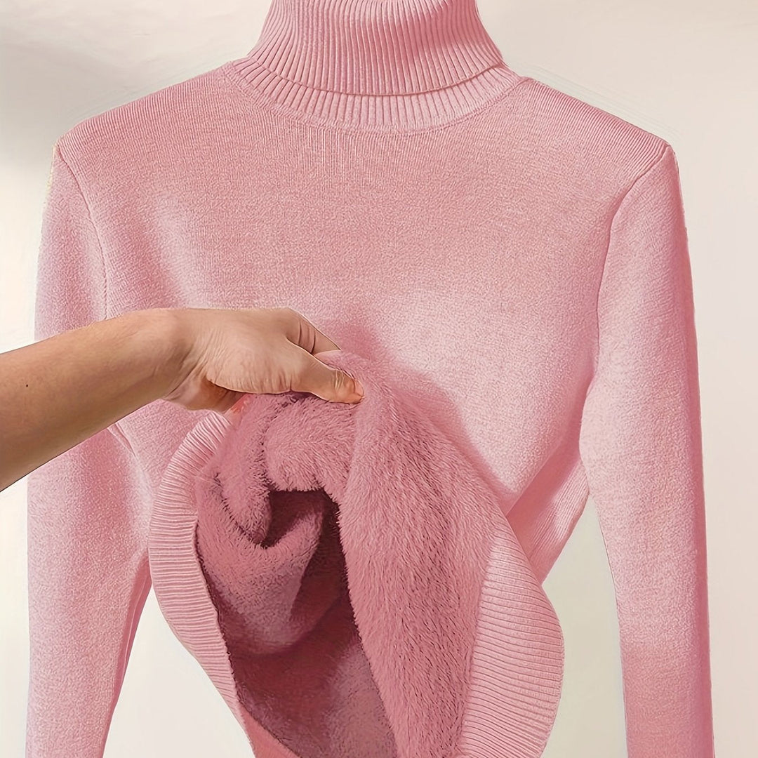 Selena | Ribbed Turtleneck Sweater