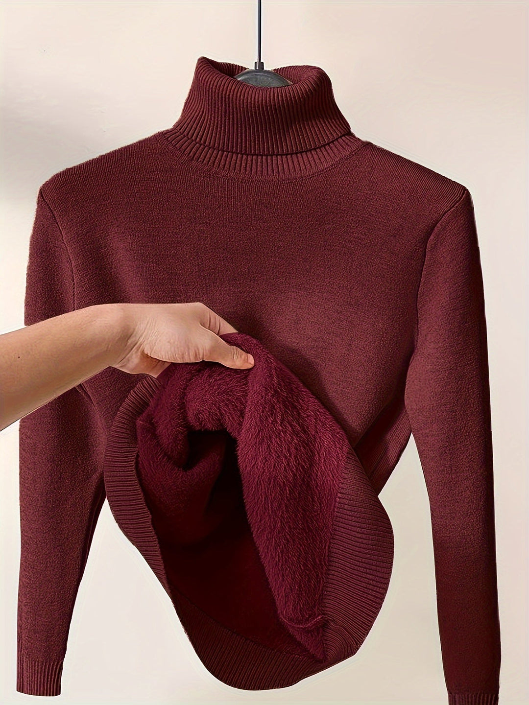 Selena | Ribbed Turtleneck Sweater
