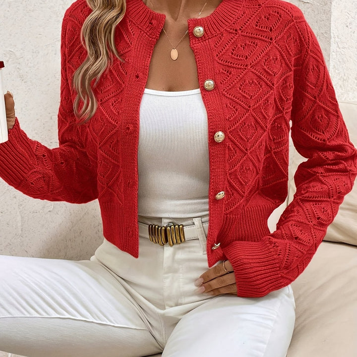 Taylor | Textured Button-Front Cardigan Sweater