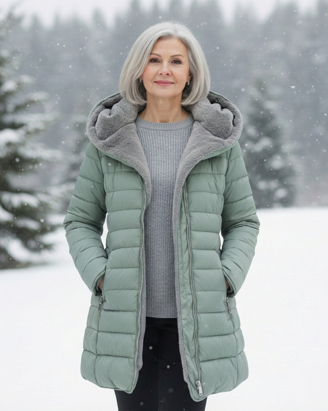 Ava | Insulated Puffer Coat with A-Line Fit
