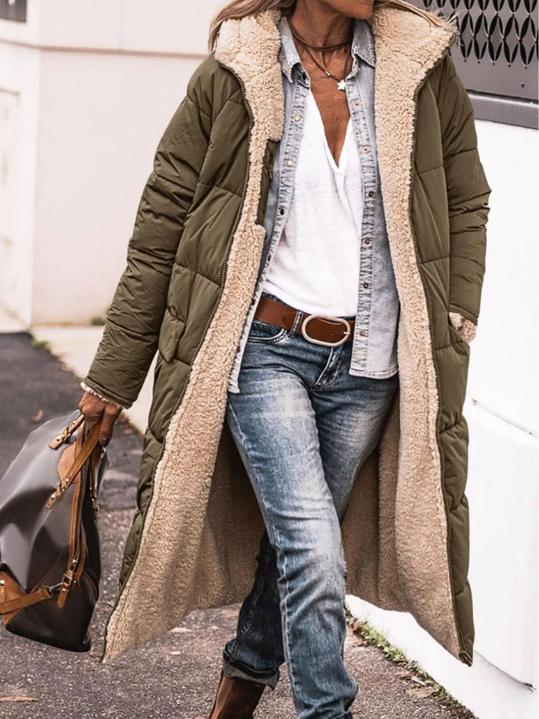 Avery | Reversible Longline Puffer Coat