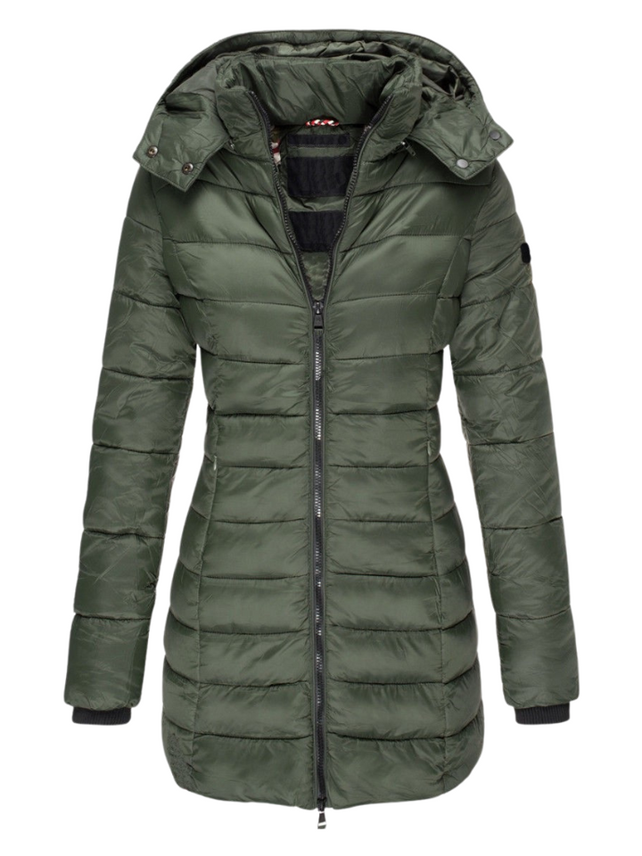 Zoe | Long Puffer Jacket, Longline Silhouette
