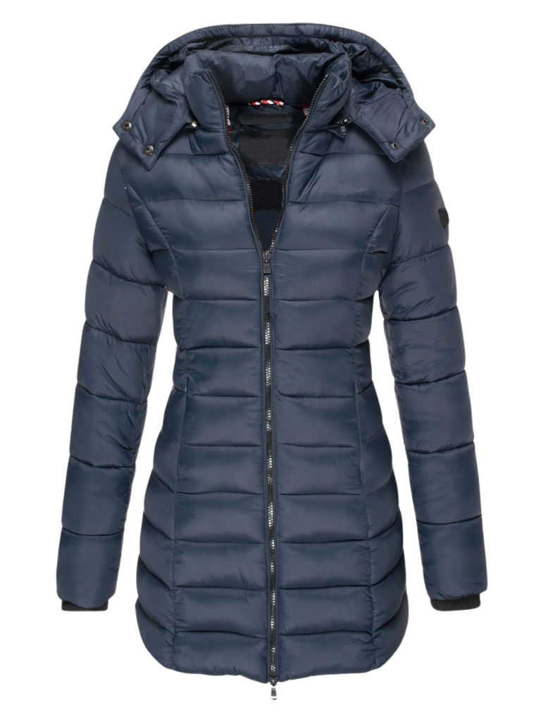 Zoe | Long Puffer Jacket, Longline Silhouette